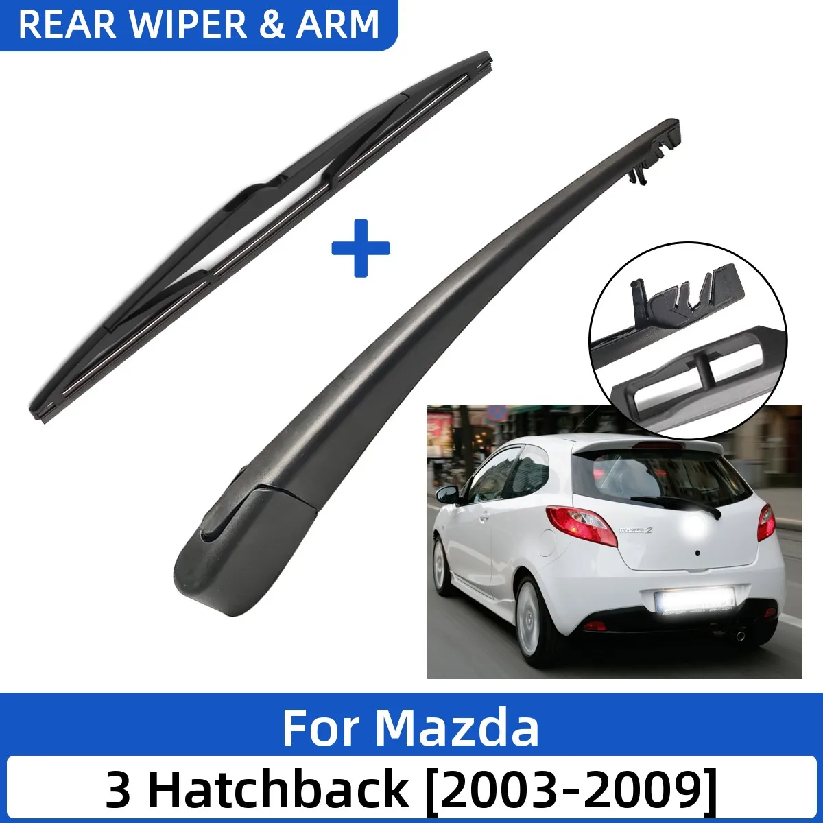 

2 шт., ветровая щетка для задних дверей Mazda 3 Hatchback 2003-2009