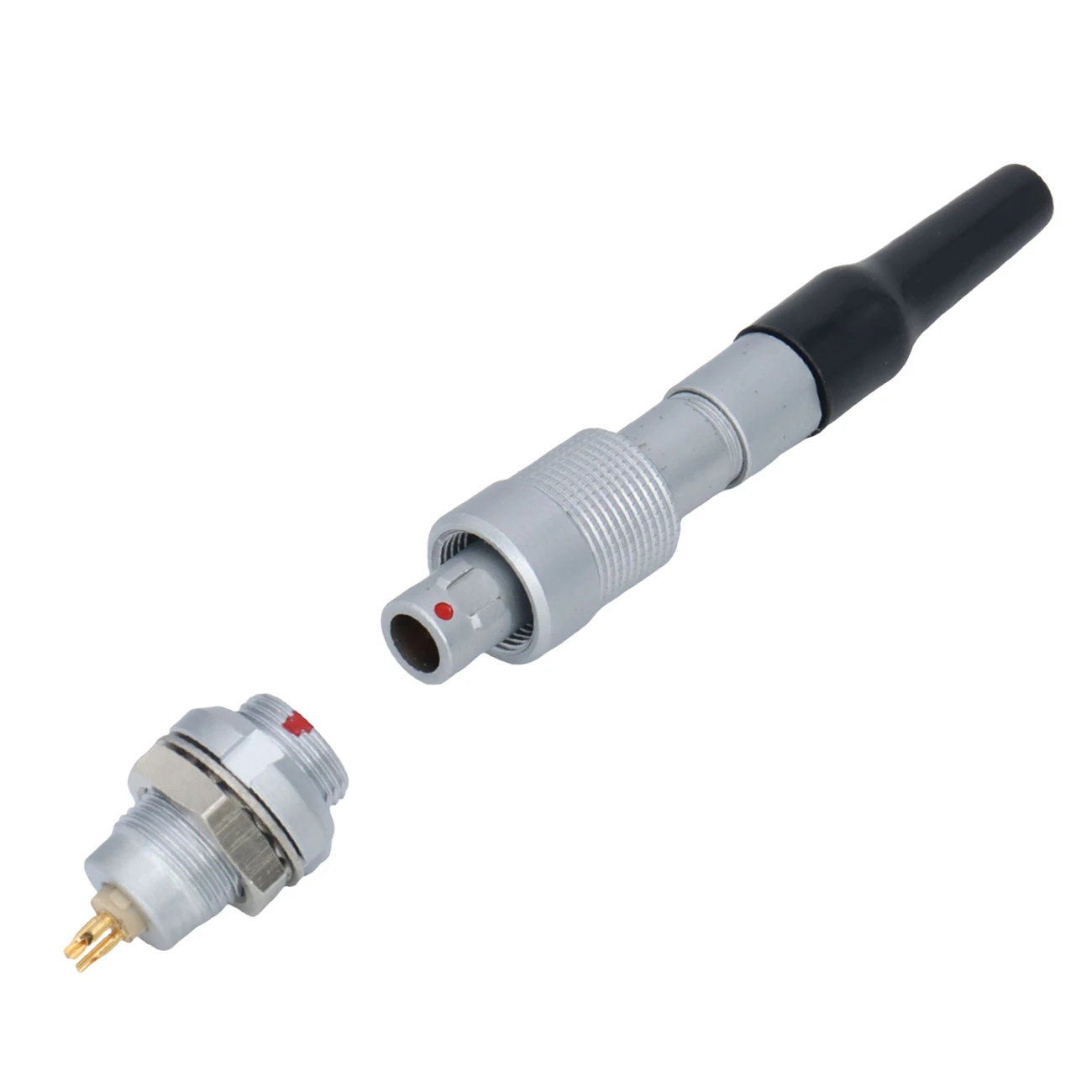 FVB 00 3Pin Male Plug and ECB 3Pin Socket Connector for Lectrosonics Wisycom MTP40, Sennheiser SK2000 Mic, Shure UR1M,Zaxcom
