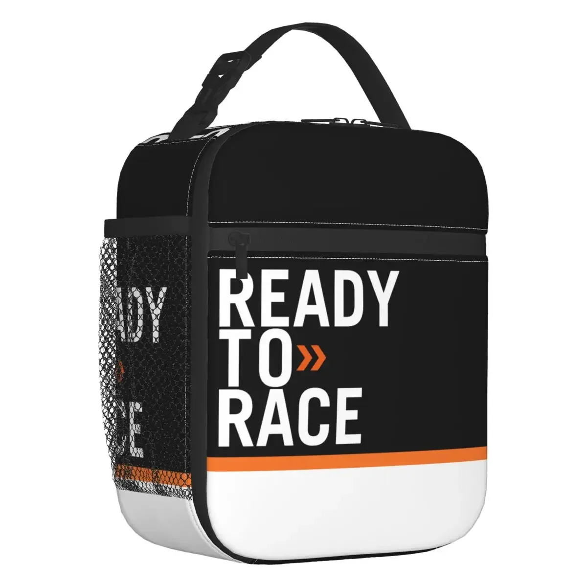 

Ready To Race Insulated Lunch Bag for Outdoor Picnic Racing Sport Motorcycle Rider Portable Thermal Cooler Lunch Box Women Kids