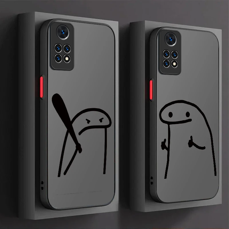 Cartoon Matchman Matte Hard Case For Xiaomi Redmi Note 13 12 Pro Plus 4G 5G 12S 11S 11 10 10S 9 9S 8 Redmi 12 13 13C 12C A3X