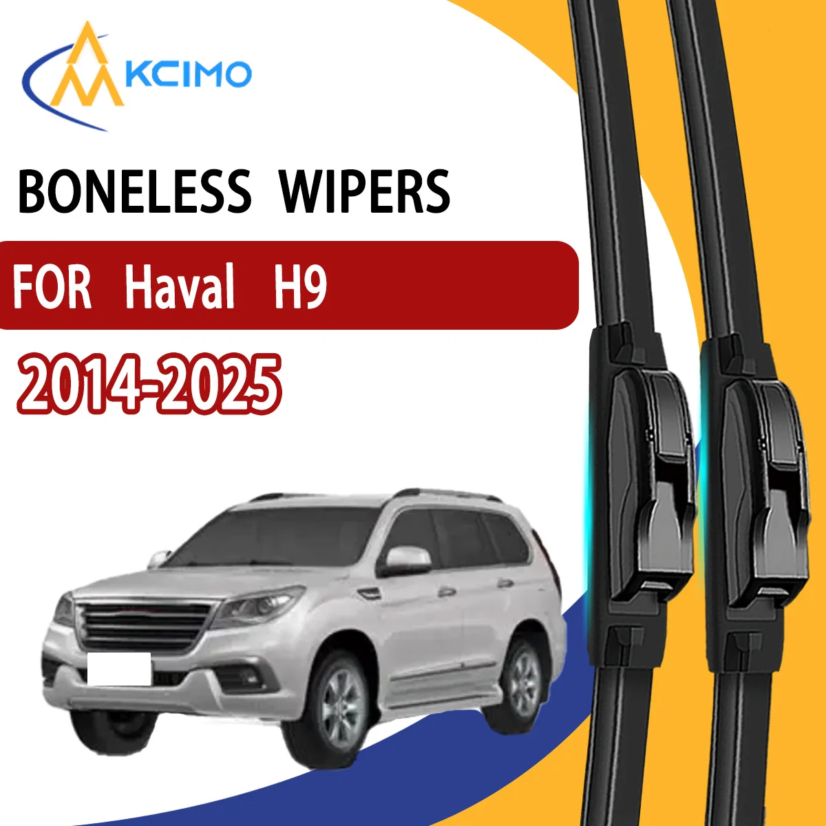 

2Pcs Front Windshield Wiper Blades For Haval H9 2014-2025 Windscreen Window Car Accessories