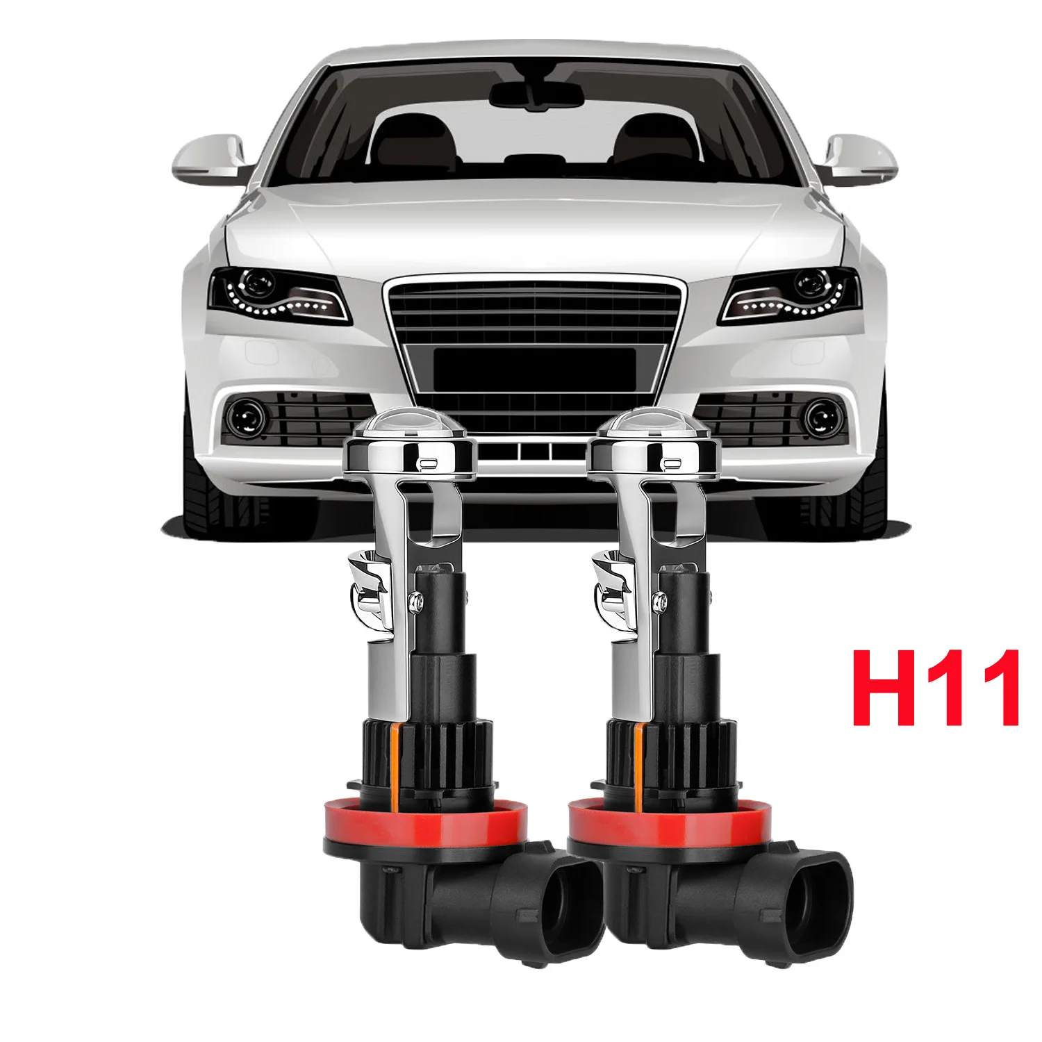 H11 LED-Projektorlinse Autoscheinwerfer Canbus 20000LM 150W Auto-LED-Leuchten Glühbirnen 3570 CSP Turbo-Lichter Auto-Motorrad-Beleuchtung
