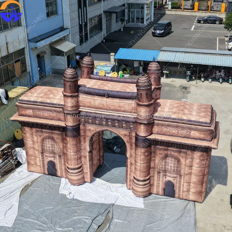 Giant Inflatable Ancient City Arch Background Wall Model Scenic Spot Commercial Cultural Festival Decoration Display Props