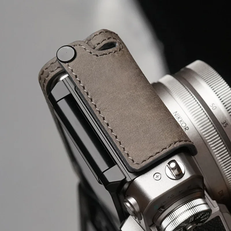 ของแท้ Cowhide หนังครึ่งกรณี Nikon Zfc หนังกล้อง Nikon ZFC ป้องกันกรณีอุปกรณ์เสริม