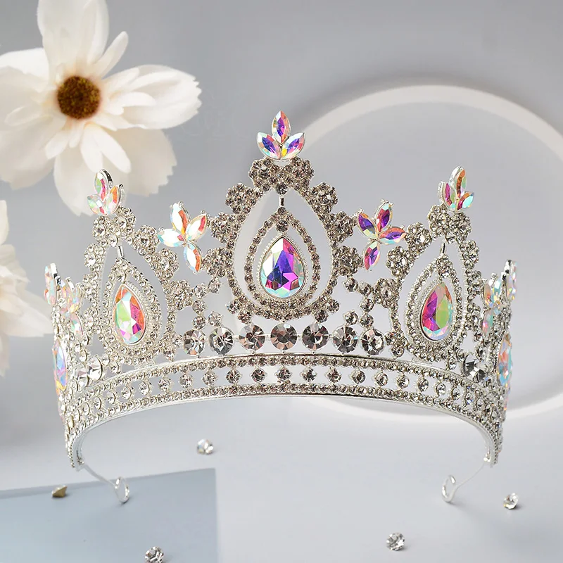 

Luxurious Gorgeous Crystal Bridal Crown Dreamy Wedding Hair Accessories Royal Queen Jewelry Accessories Adult Ceremony Crown