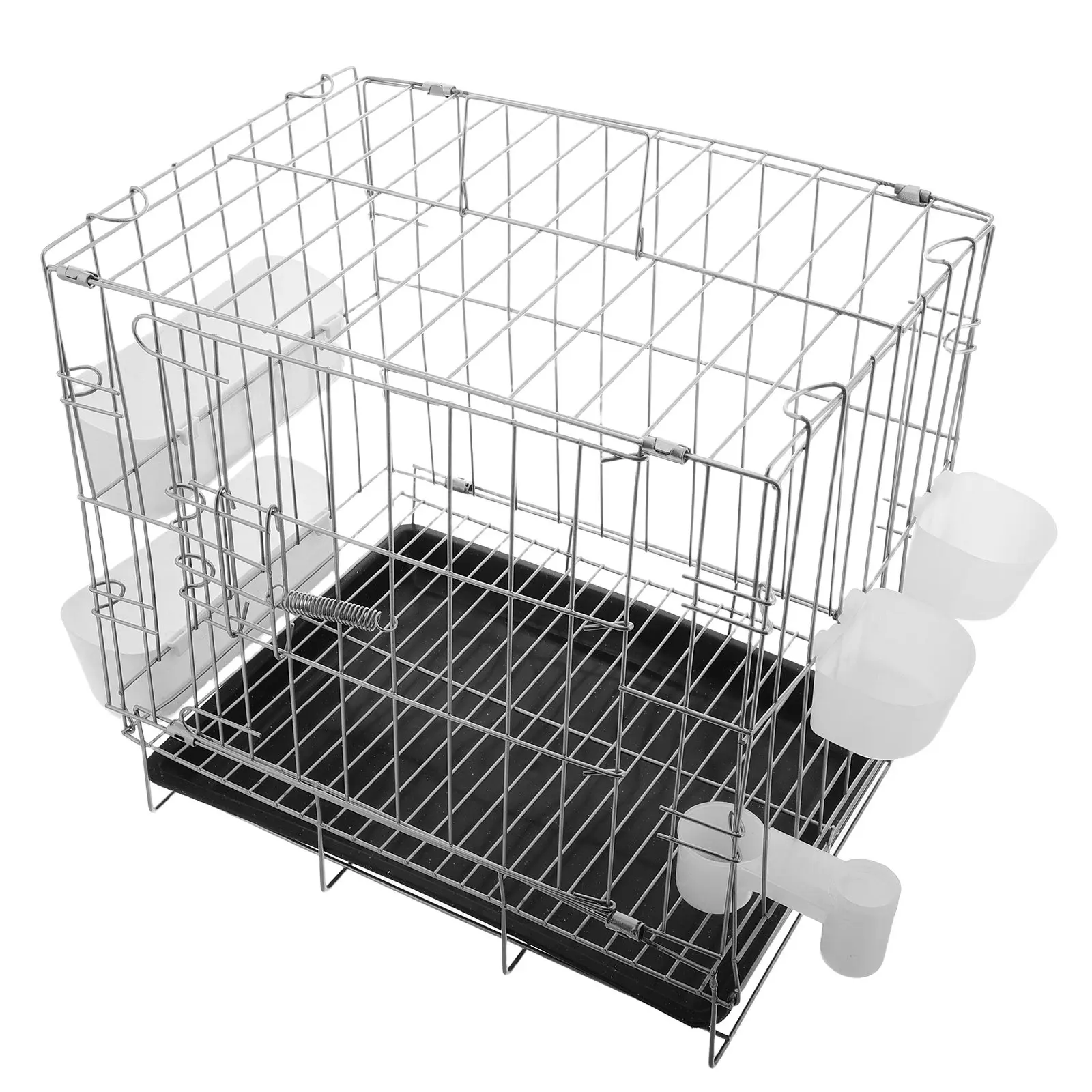 Spacious Folding Pigeon Cage Breeding Pairing Homing Pigeon Training Secure Comfortable Portable Bird Cage Easy Clean Feeding