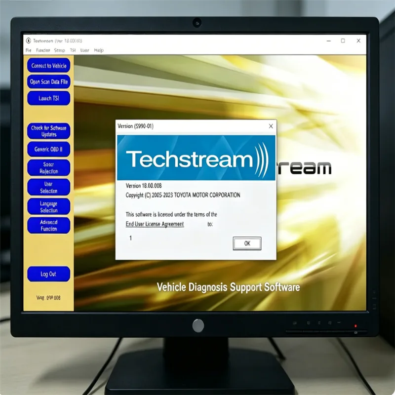 T-o-y-o-t-a Techstream 16.30.013  scanning software New ECM ECU mini vci reprogrammed diagnose programming repro
