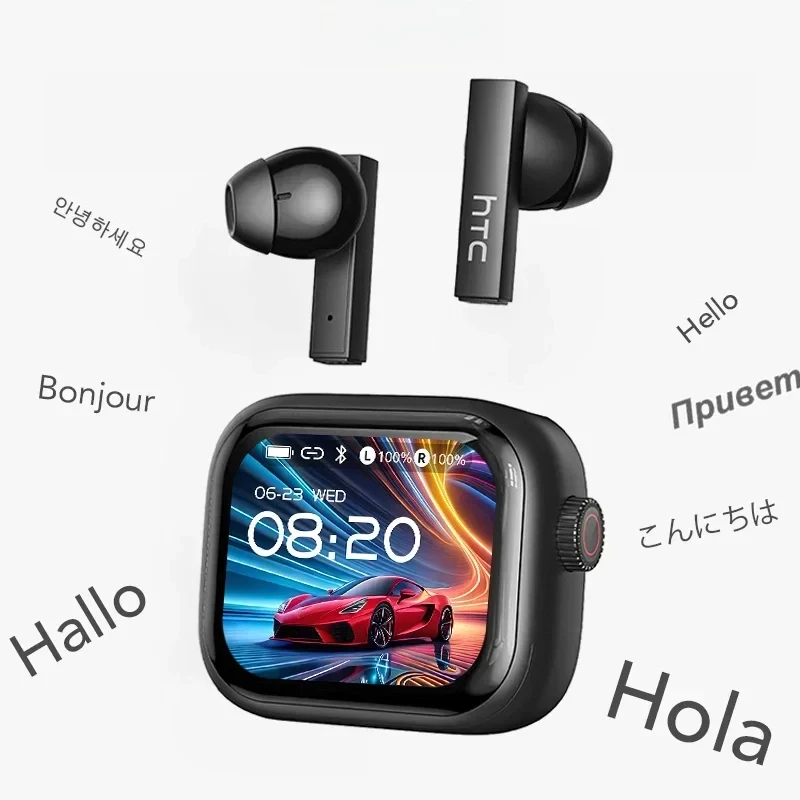 [auriculares-htc-ne40-con-pantalla-ultra-hd]-auriculares-inalambricos-deportivos-bluetooth-v6-tws-con-traductor-ia-microfono-con-reduccion-de-ruido