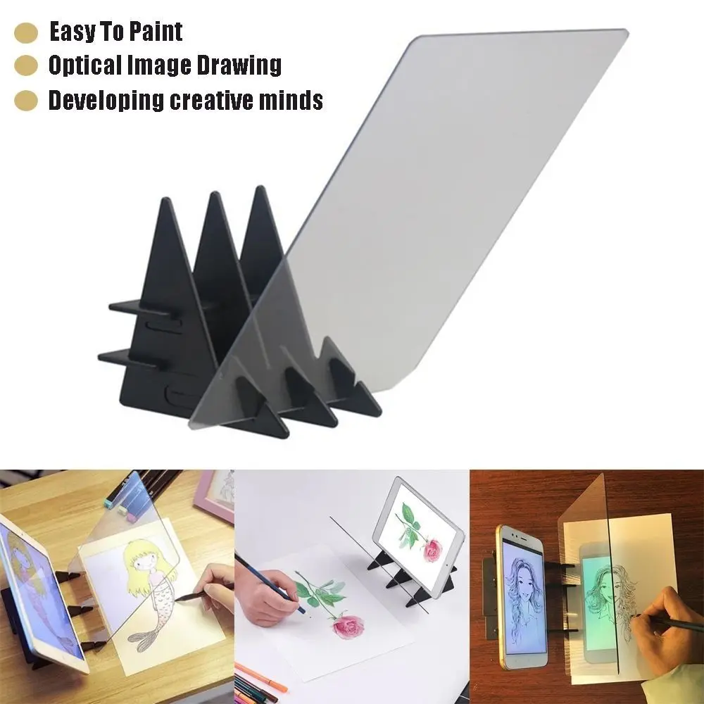 Gifts Plastic Projection Copy Drawing Board Painting Supplies Mirror Plate Sketch Drawing Board Projection Tracing Pad