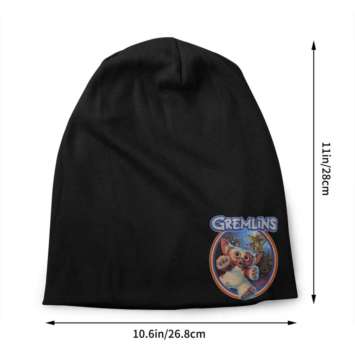 Custom Gremlins 84 Beanie Cap Unisex Bonnet Homme Knit Hats Outdoor Gizmo 80s Movie Mogwai Monster Retro Sci Fi Skullies Caps