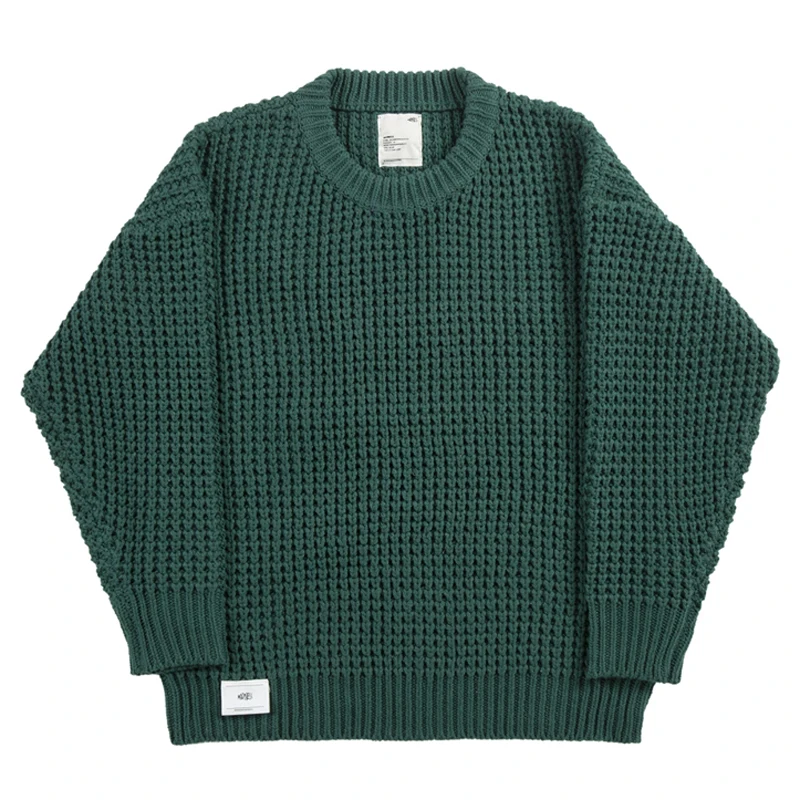 

Осень-зима, новый стильный свитер Madness, уличный тренд, однотонный вязаный пуловер с маленькой этикеткой MDNS