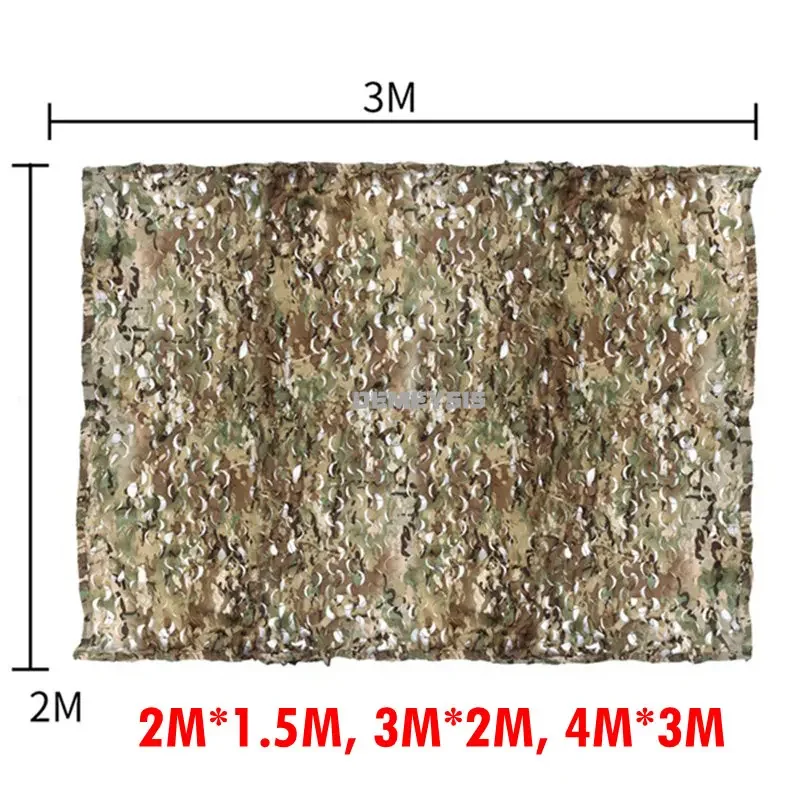 Red de camuflaje táctica portátil para airsoft y caza - imagen 3