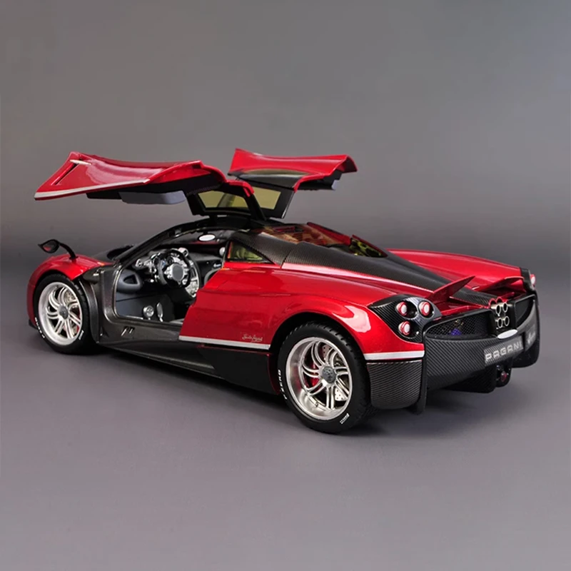 Diecast 1:18 Scale Huayra Pagani Simulation Alloy Car Model Static Display Collectible Toy Gift Decoration Souvenir