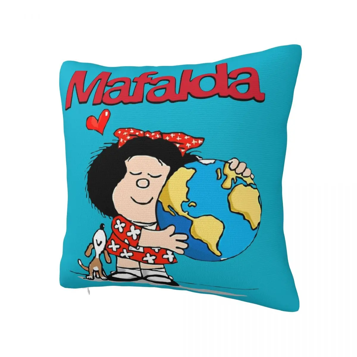 Mafalda Pillowcase Printing Polyester Cushion Cover Decorative Pillow Case Cover Home Wholesale 40X40cm