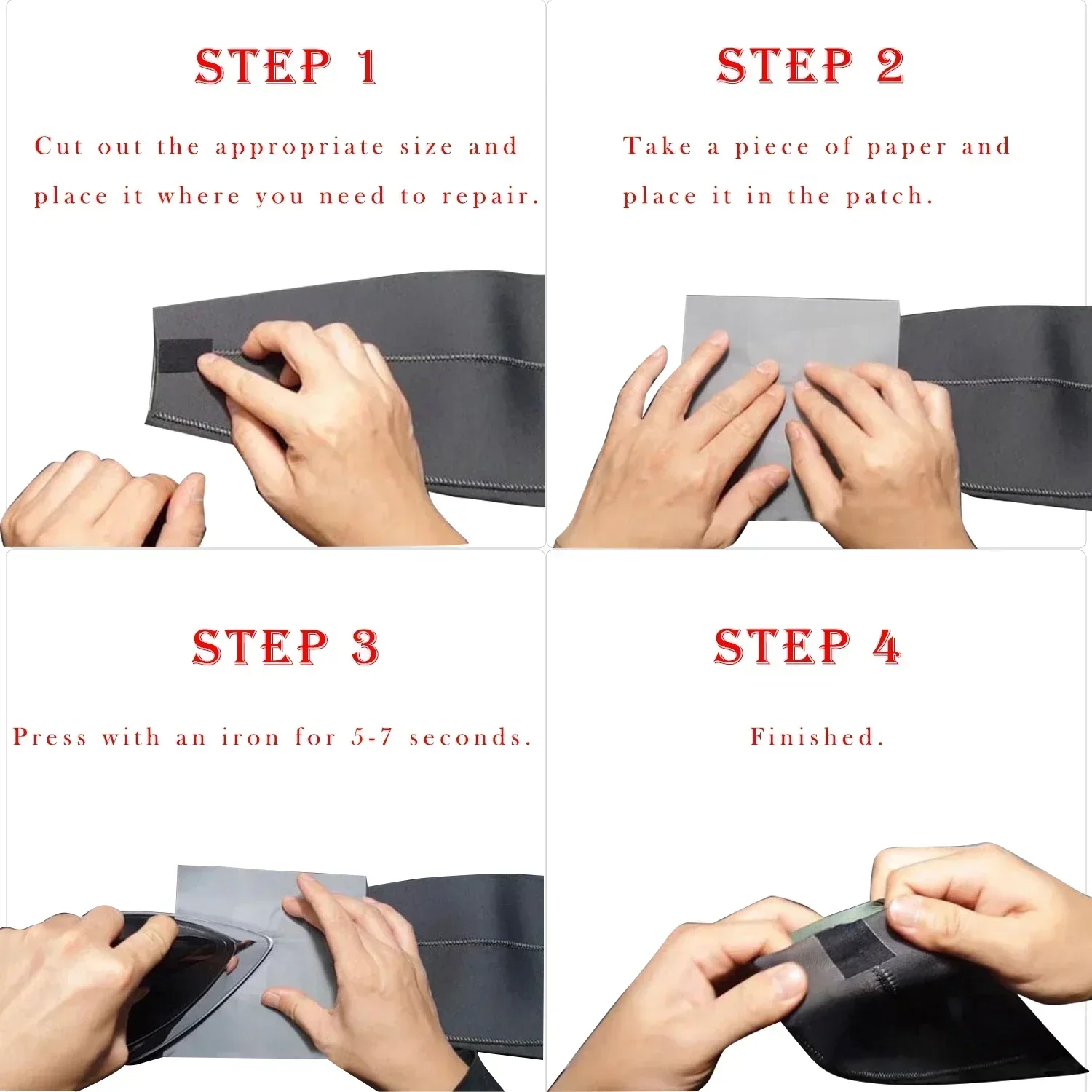 Hot Melt Iron On Seam Sealing Tape Waterproof Neoprene Repair Patch for Wetsuit Drysuit Wader Rain Jacket Outdoor Pants