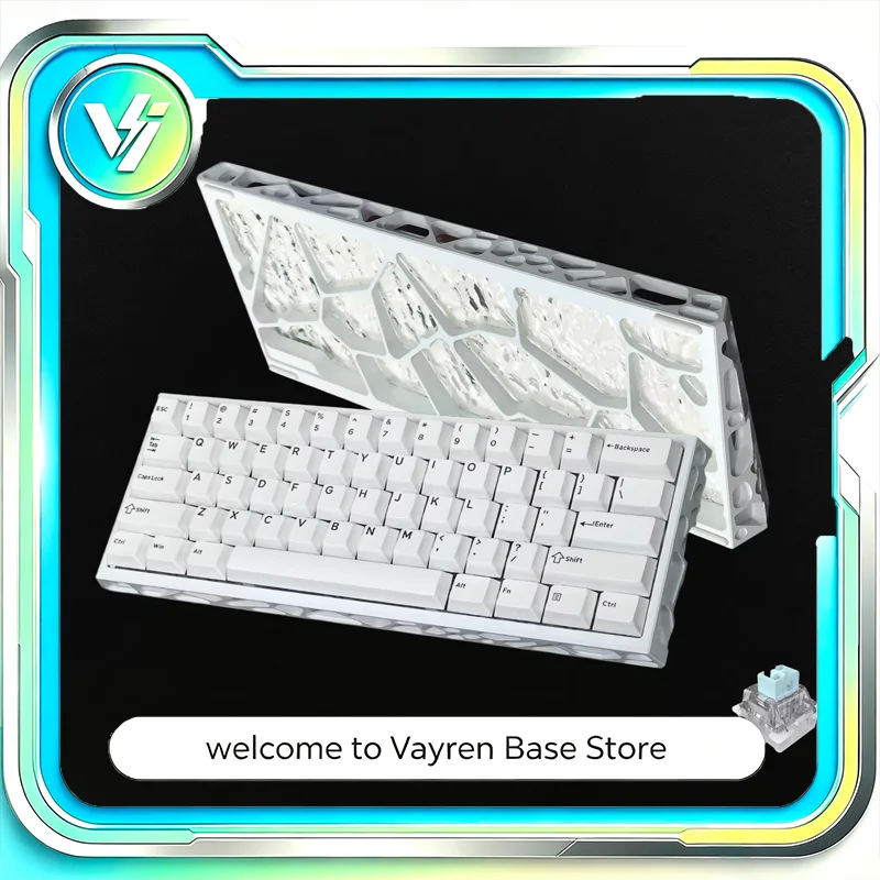 H60 60% Wired Magnetic Switch Keyboard Full Aluminum Hollow Case RGB Mechanical Keyboard for PC E-Sports Desktop Gaming Setup