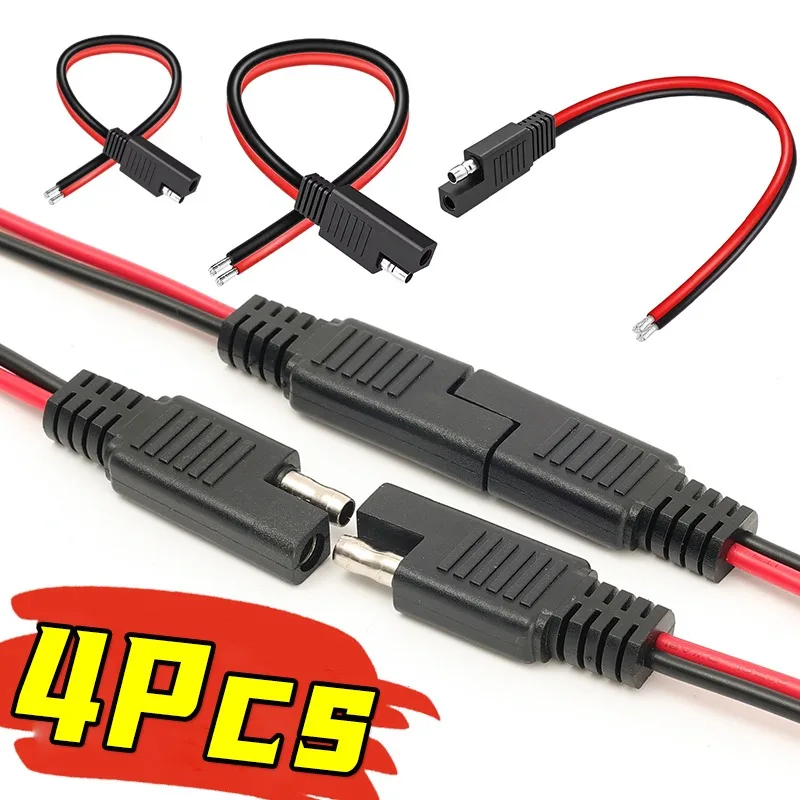 

SAE Female and Male High-quality Power Extension Plug Cables for Solar Cell Quick Disconnect Wiring Harnesses Copper Connectors