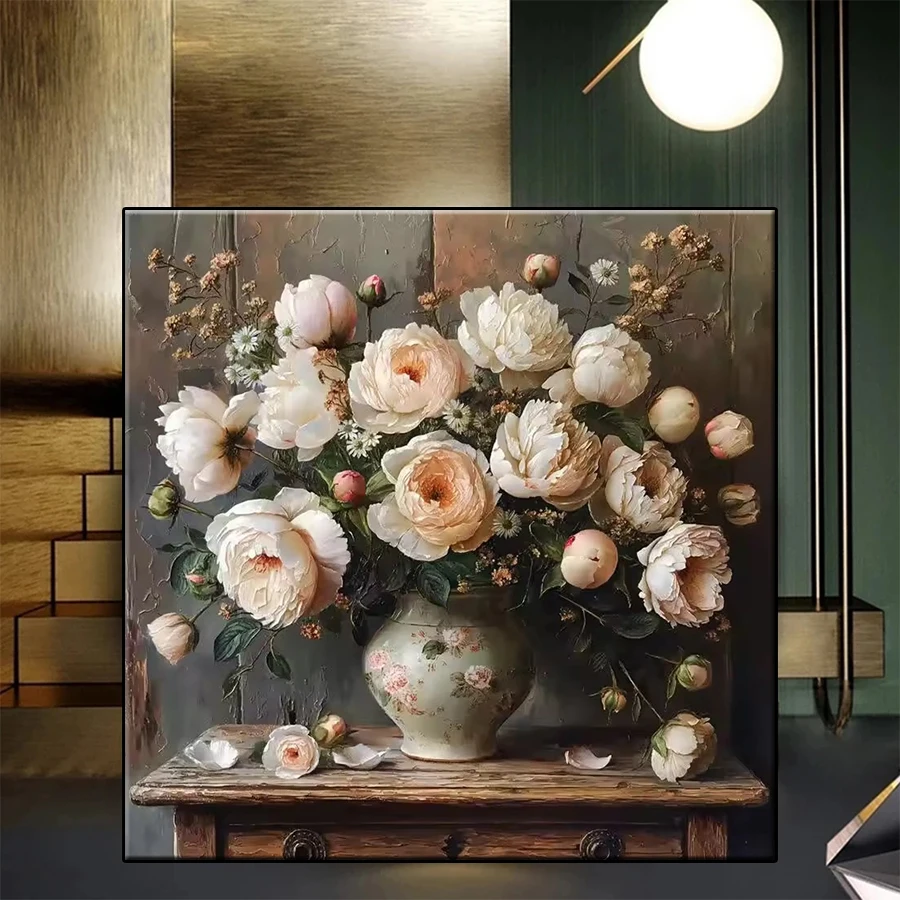 

DIY комплект алмазной живописи, новое европейское классическое искусство, ваза для цветов, Алмазная мозаика, полная дрель, вышивка, хобби ручной работы