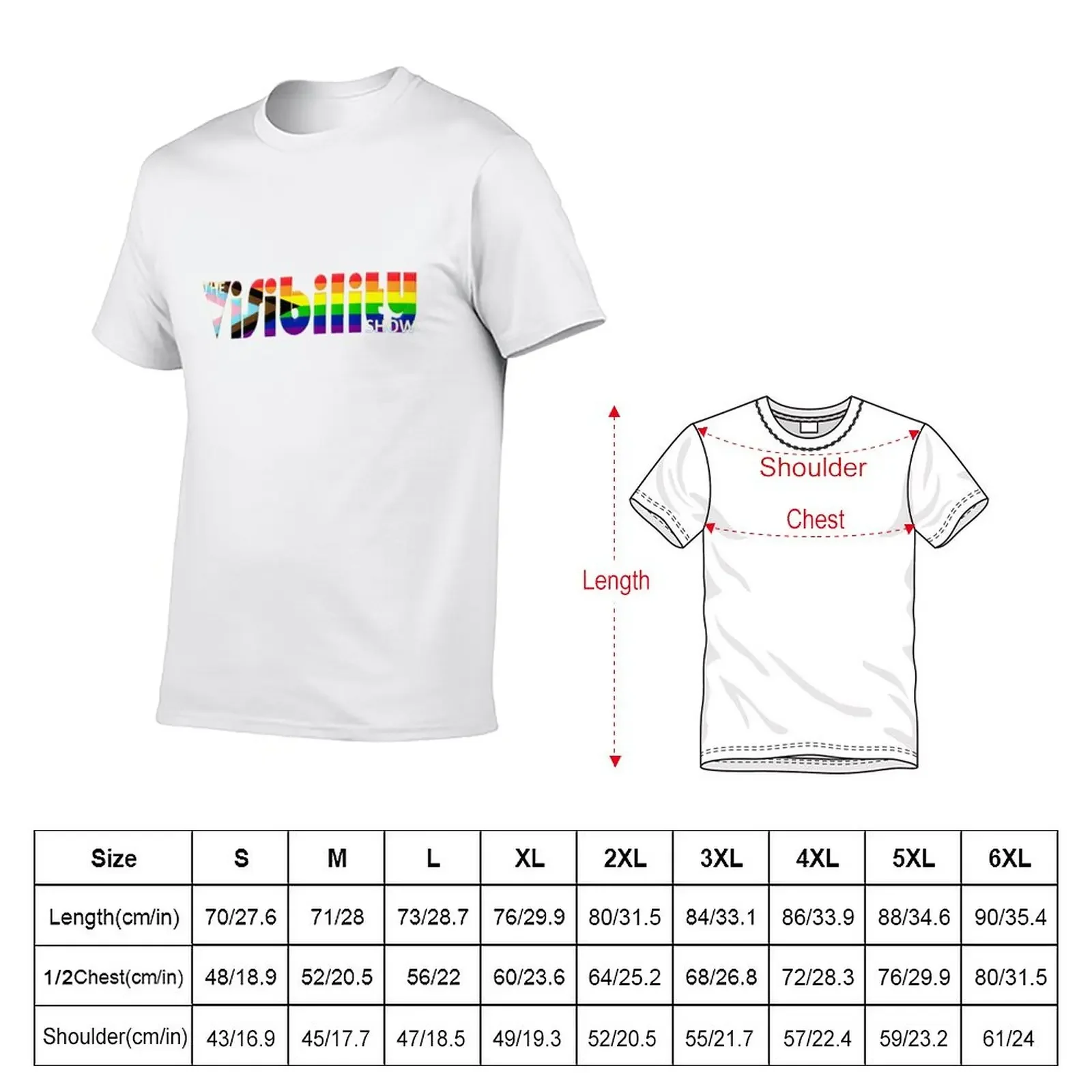 The Visibility Show Logo T-Shirt plus sizes plain mens workout shirts