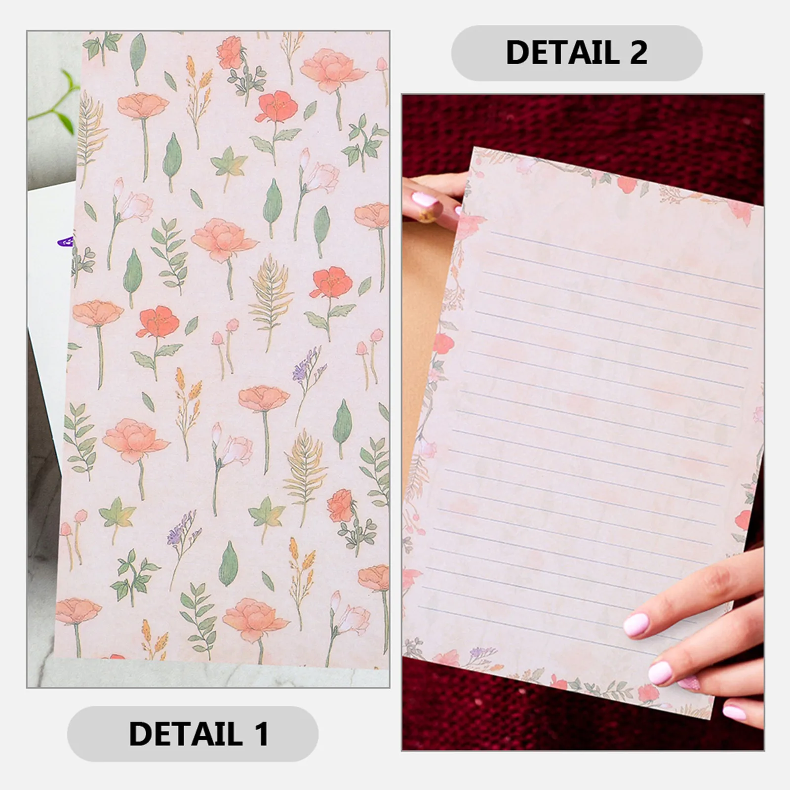 

Elegant Stationery Paper Set 4 Packs Multi Purpose Writing Paper with Matching Envelopes for Letter Writing and Office Use