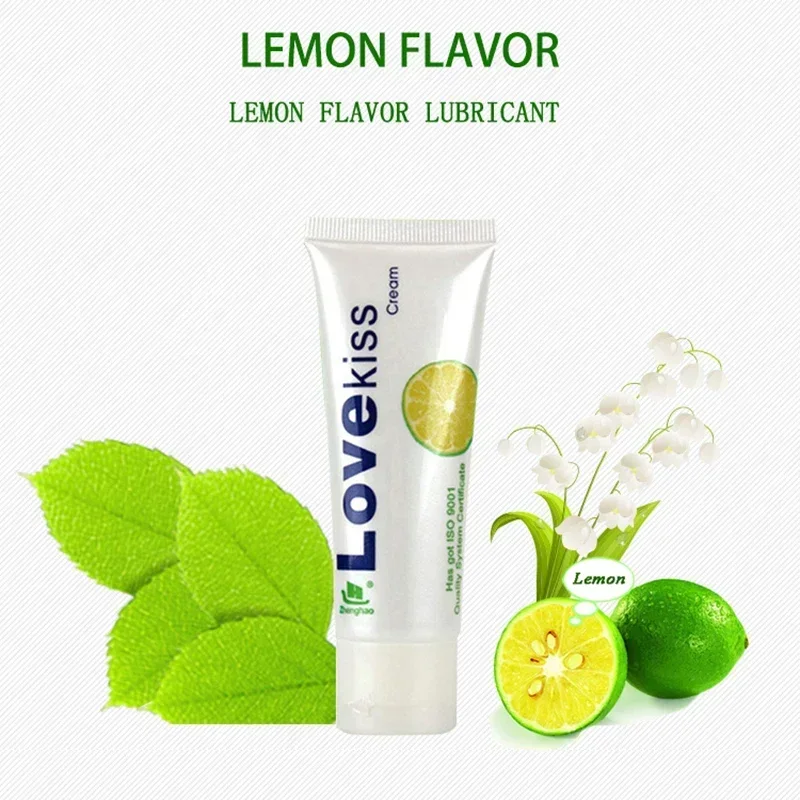 Lubrifiant au citron pour femme, lubrifiant pour vagin, sexe anal gay, lösliche dans l'eau, lisse et langlebig, saveur de fruits