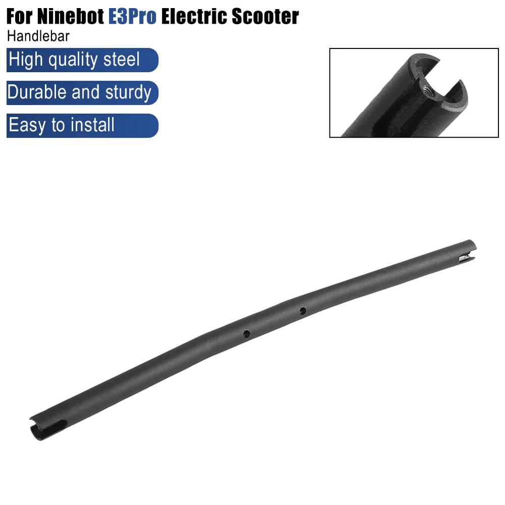 

Aluminum alloy handlebar and stem kit for Ninebot E3 Pro electric scooter replacement black stable safe riding experience