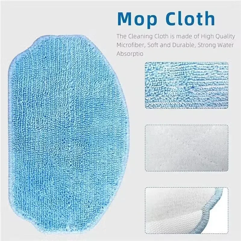 

AT02-12PCS Side Brush Hepa Filter Mop Cloth Formidea VCR04G Robot Vacuum Replacement Accessories