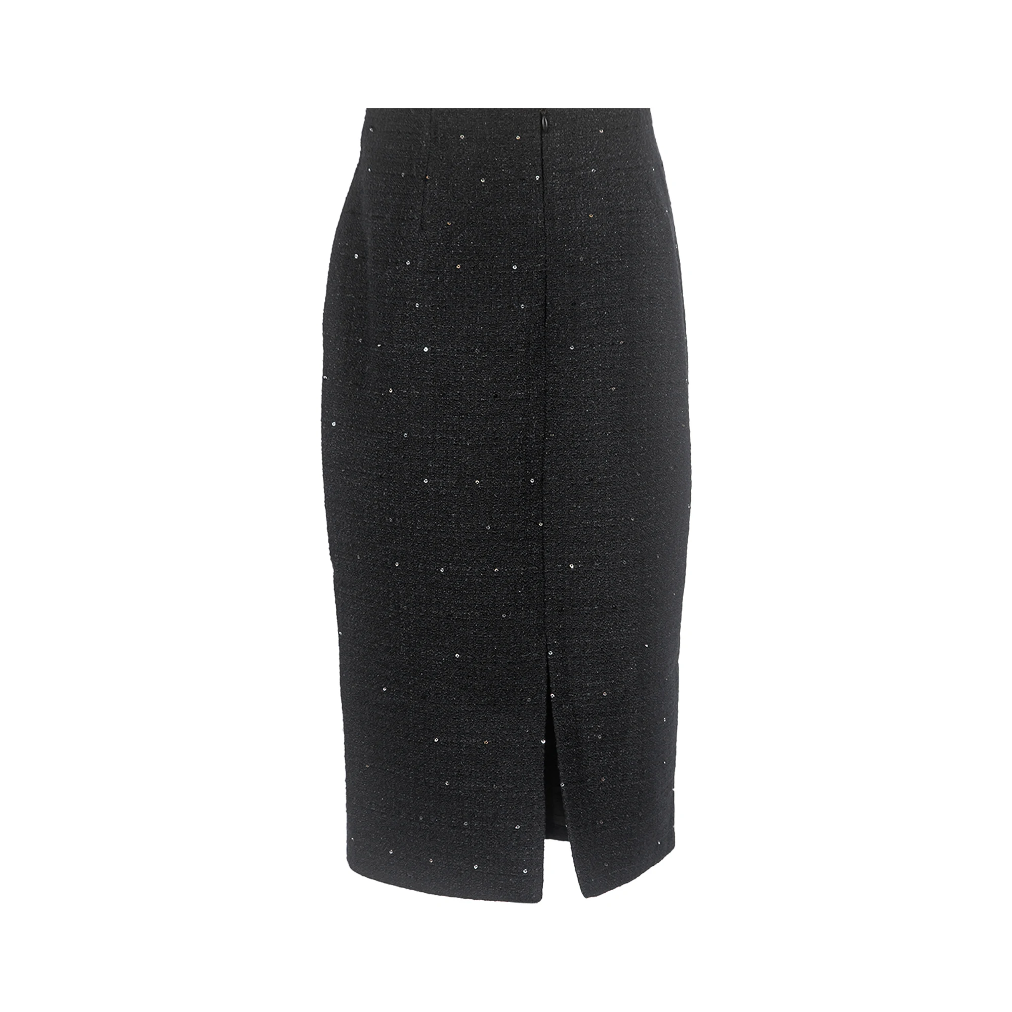 Women Skirts Elegant Solid Long Skirt Hot Stamping Chic Zipper High Waist Slim Skirts Female Fashion Texture Ladies Tight Skirt