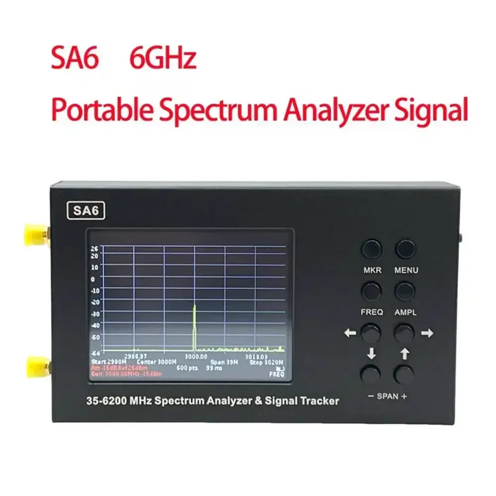 Best sell SA6 6GHz Spectrum Signal Generator 3.2inch Touch Screen Tracking Generator Signal Source Wi-Fi 2G 3G 4