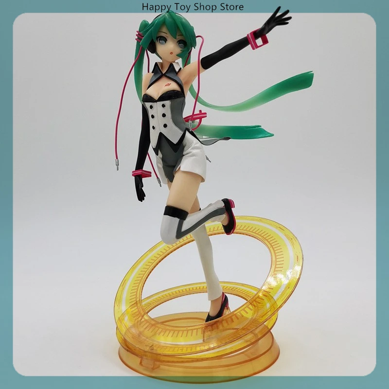 23cm Hatsune Miku Dream Fever Standing Position Girl Figure Model Statue Boys Collection Desktop Decoration Ornament Toys Gifts