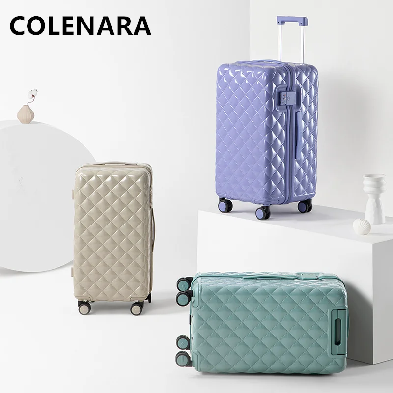 

Высококачественный чемодан COLENARA, многофункциональный посадочный бокс, 20 дюймов, 24 дюйма, 28 дюймов, вместительный чемодан на колесиках, ручная кладь, дорожный багаж