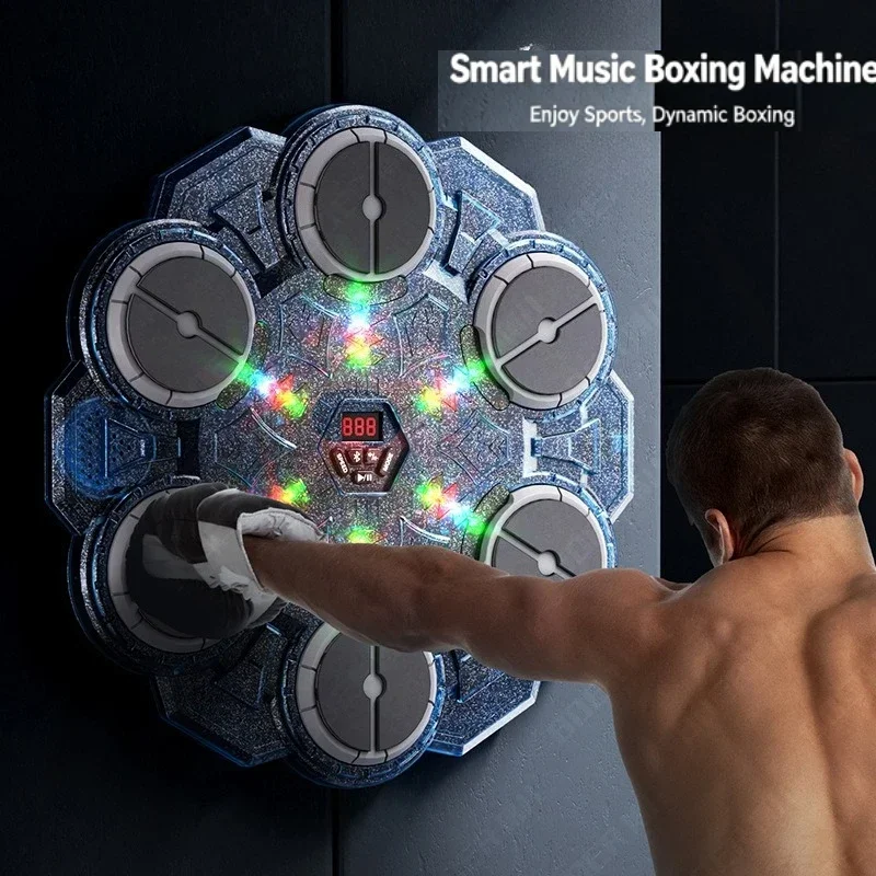 Bluetooth‑Enabled Music Boxing Trainer Electronic Wall‑Mounted Punch Pad For Kids Multi‑Participant Household Play Gathering