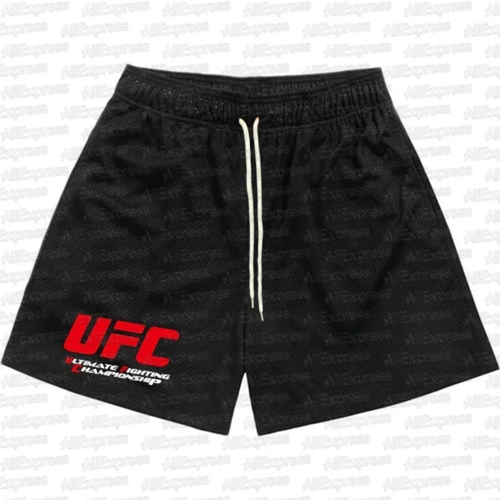 

Мужские летние повседневные шорты UFC 2025, дышащие, удобные, модный дизайн, серия для тренировок в тренажерном зале, фитнеса, спорта, бокса