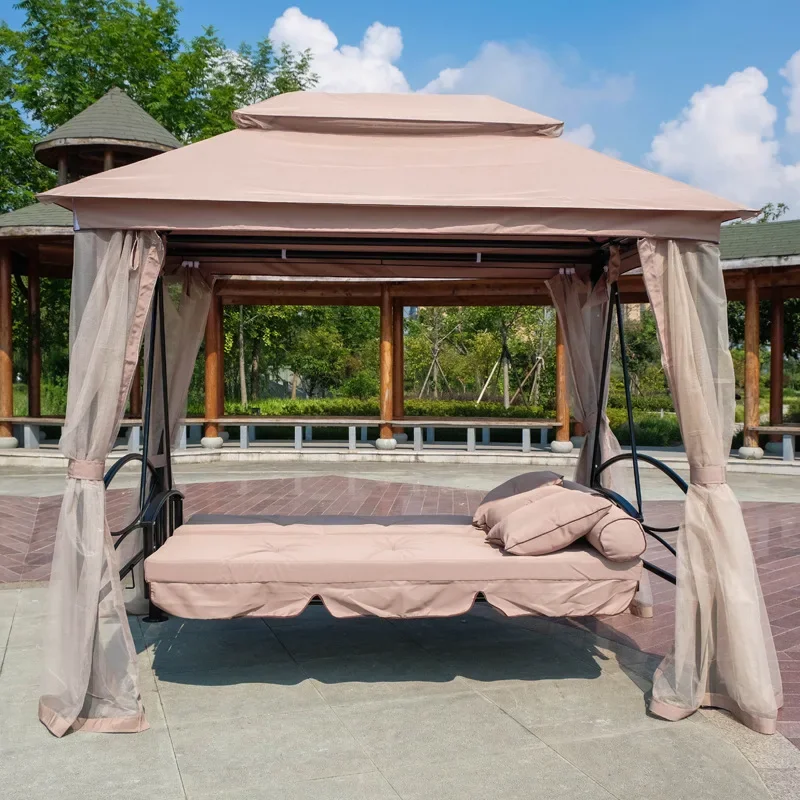 Outdoor Swing, Lying Bed, Outdoor Tent, Rocking Chair, Courtyard, Balcony, Hanging Chair, Dual Use Three Person