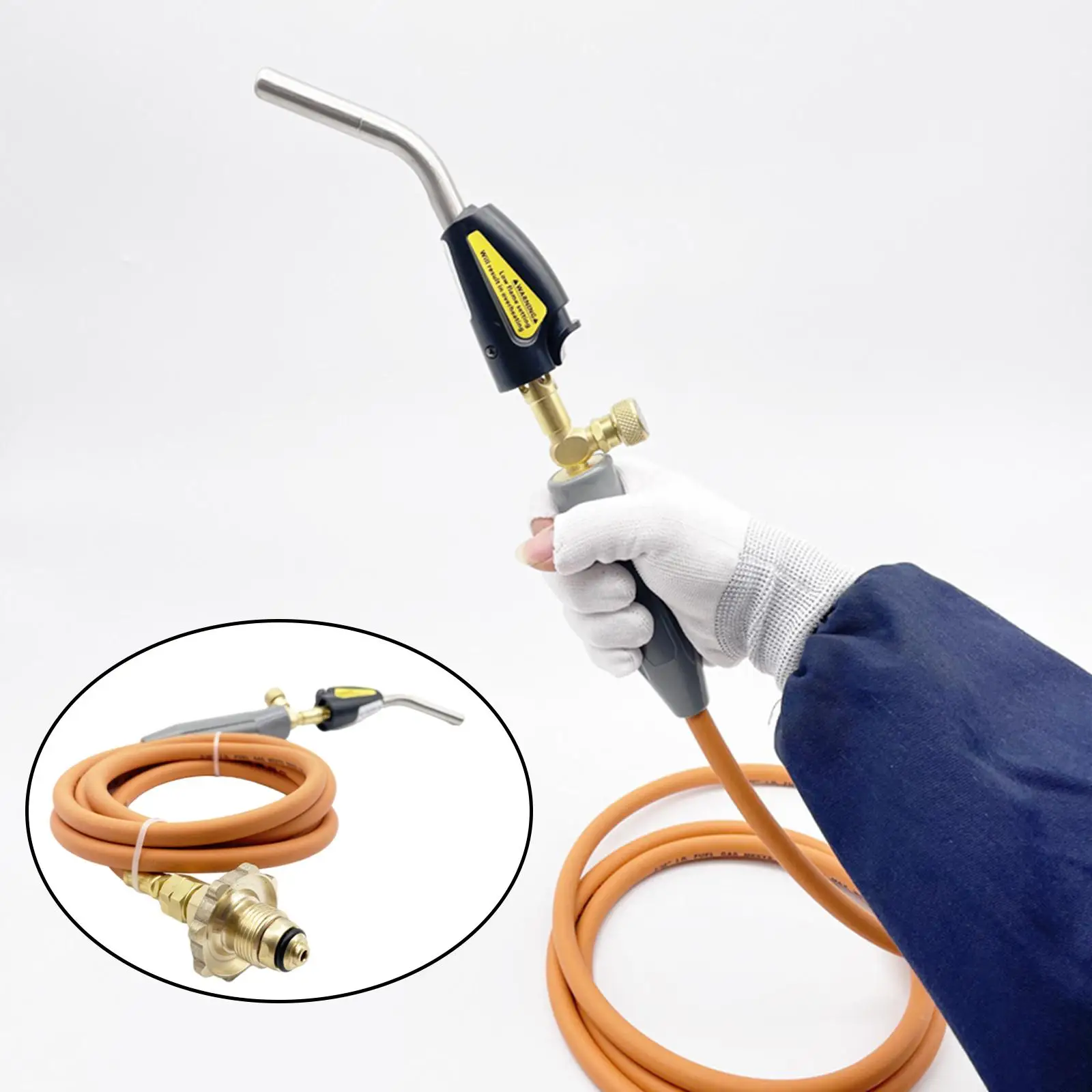 Welding Torch with Hose for Soldering Outdoor Picnic Propane Cooking