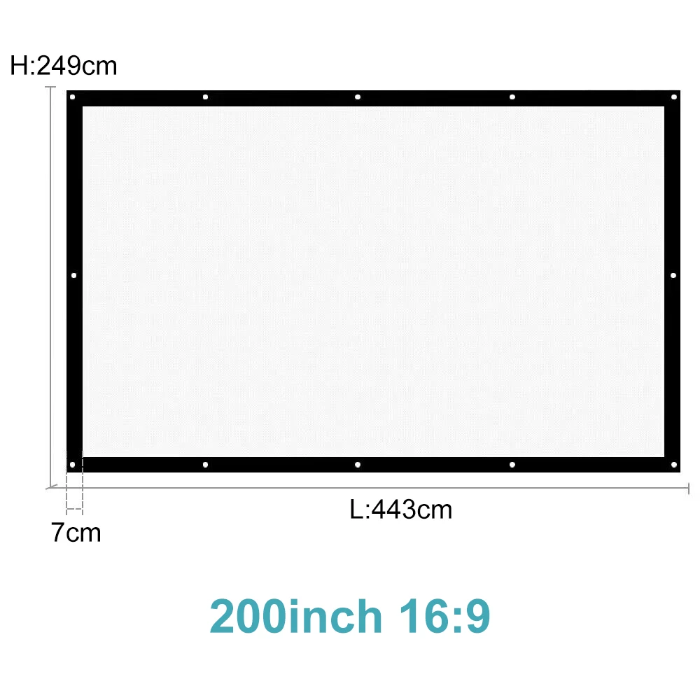 Imagem -05 - Thundeal Tela Projeção Projector Screen For Smartphone Pantalla Portatil Proyector 180 200 250 300 Inch Polegadas Hologram Mampara Biombo Holograma 3d Cortina Home Cinema em Casa Espelhamento Celular Data Show