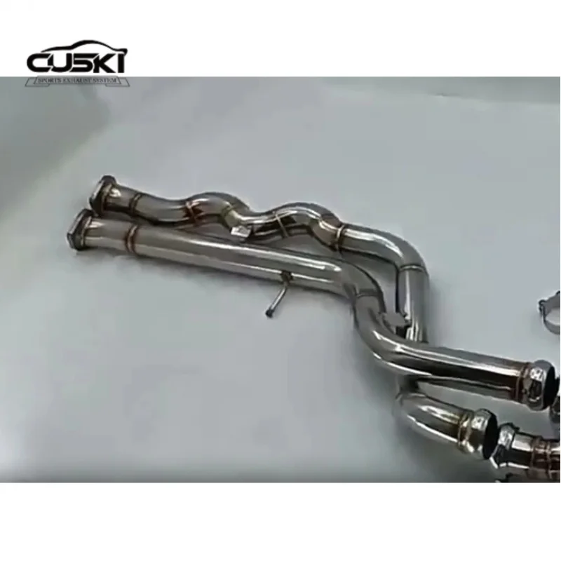 High Performance Long tube Exhaust Mid pipe For BMW M2C S55 F87 3.0T 2018-2023 quality Stainless Steel car Exhaust Modification