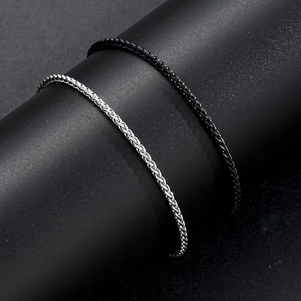 

Stainless Steel Snake Bone Chain Bracelet Set for Men Women Punk Hip Hop Black Silver Color Bracelets Party Jewelry Gifts