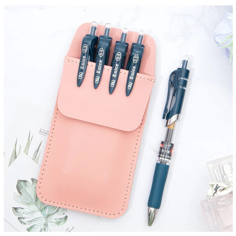 PU Leather Pencil Bags for Clothes Pocket Doctor Nurse Staff Leak-proof Pen Pouch Hospital Business Pen Holder Supplies Pen Case