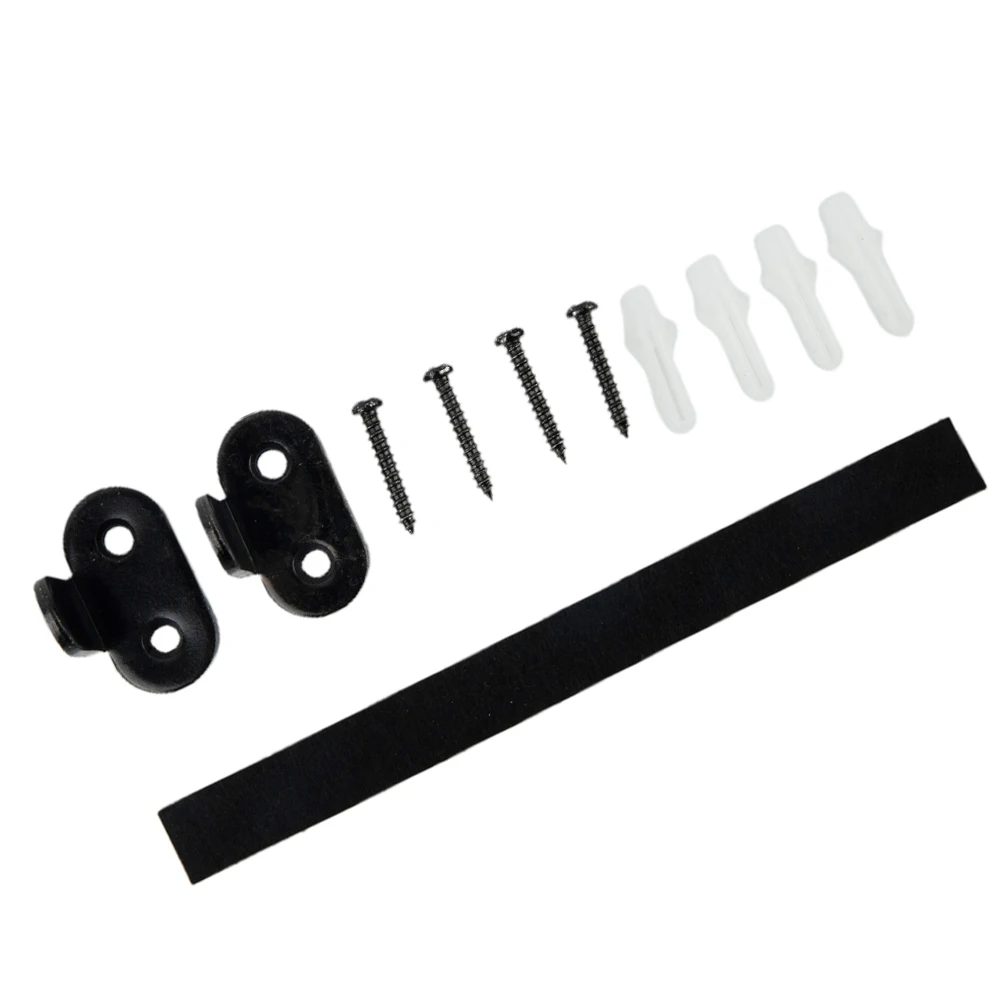 

Heavy Duty Sliding Barn Door Floor Guide 2 Set Adjustable Rollers and Swing Stopper Compatible with Multiple Door Thicknesses