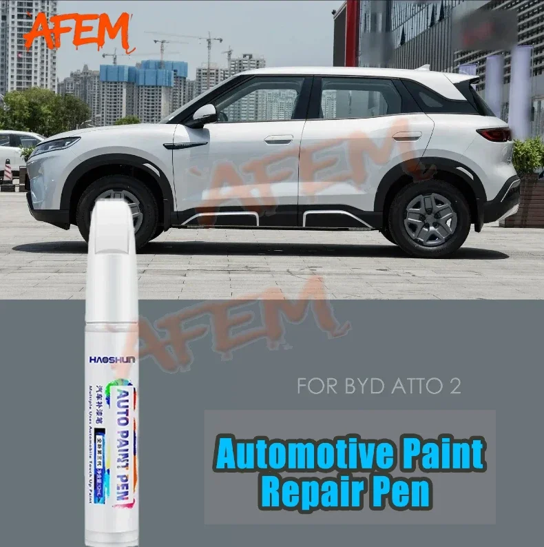 For BYD ATTO 2 Car Paint Surface Repair Paint Pen To Increase Gloss Varnish Scratch Removal Repair Tool White Green HCJ