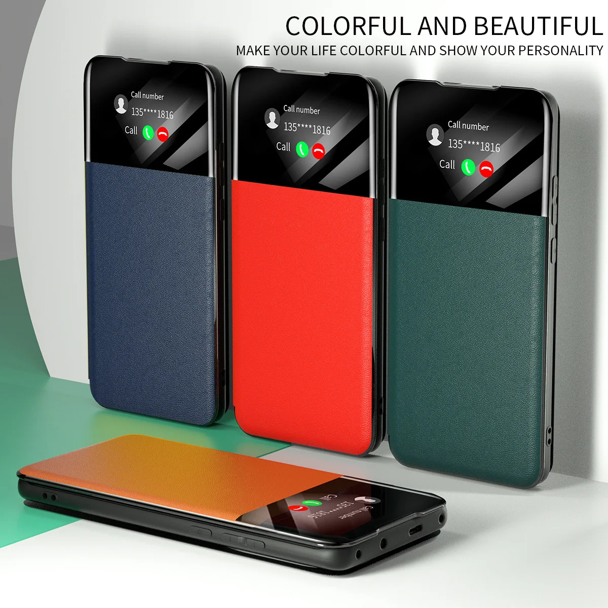 Luxury View Window Flip Leather Case For Samsung S21 S22 S23 FE Magnetic Wallet Cover For Galaxy S22 S23 S21 S24 Plus Ultra