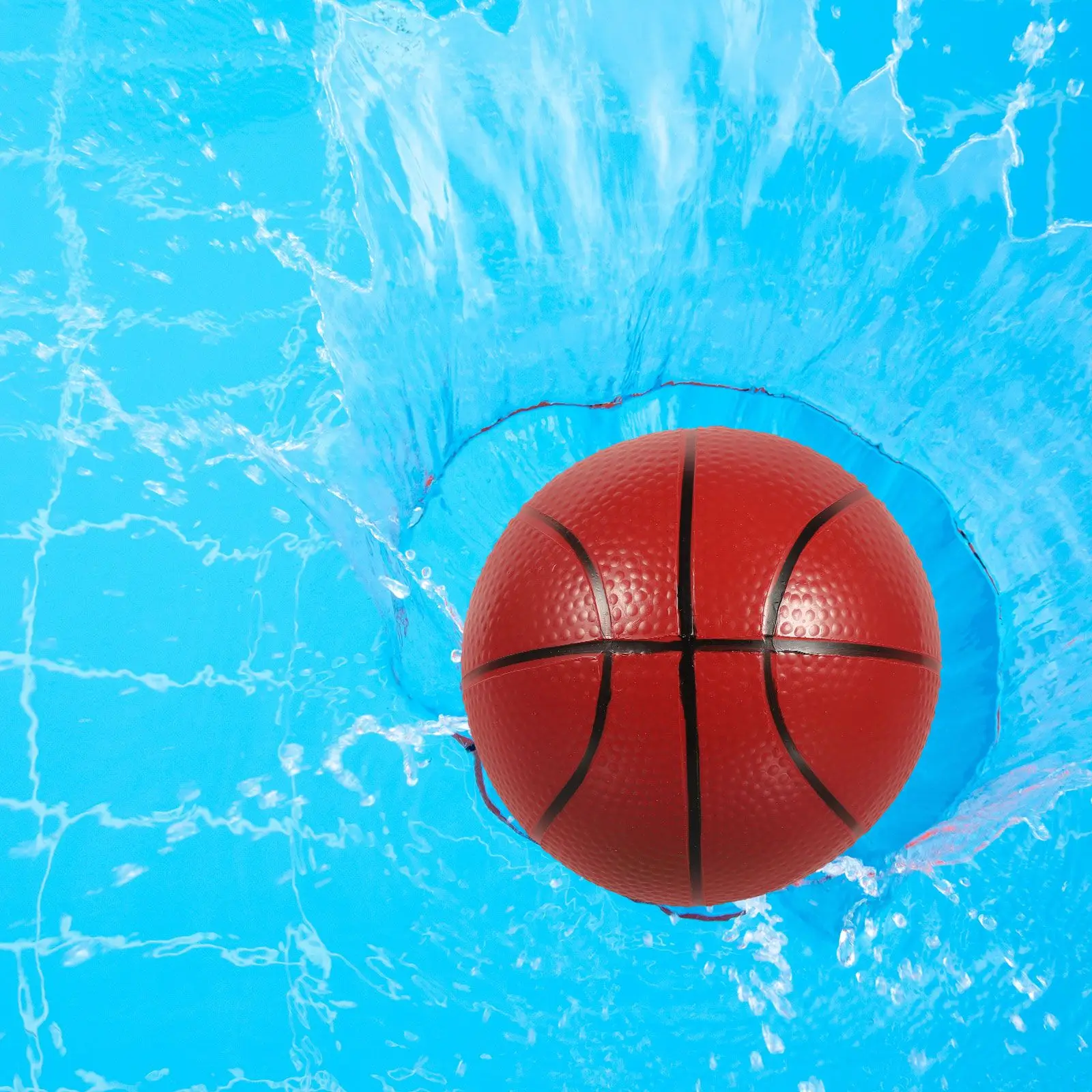 1 세트 어린이를위한 인플레이션 펌프가있는 미니 농구 풀 장난감 야외 해변 파티 용품 표준 크기 안전 고무 디자인