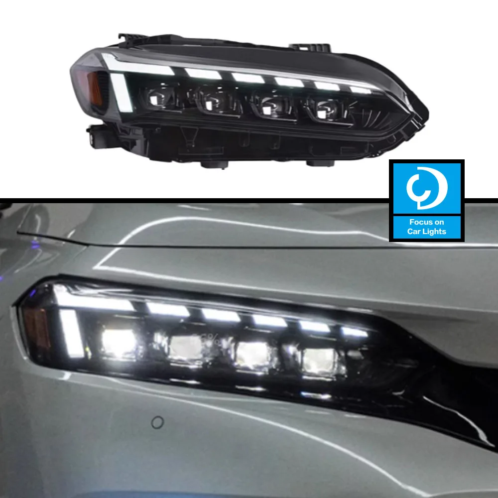 

Car Front For Honda CIVIC G11 Headlights 2021-2022 LED HeadLamp Styling Dynamic Turn Signal Lens Automotive Accessories Assembly