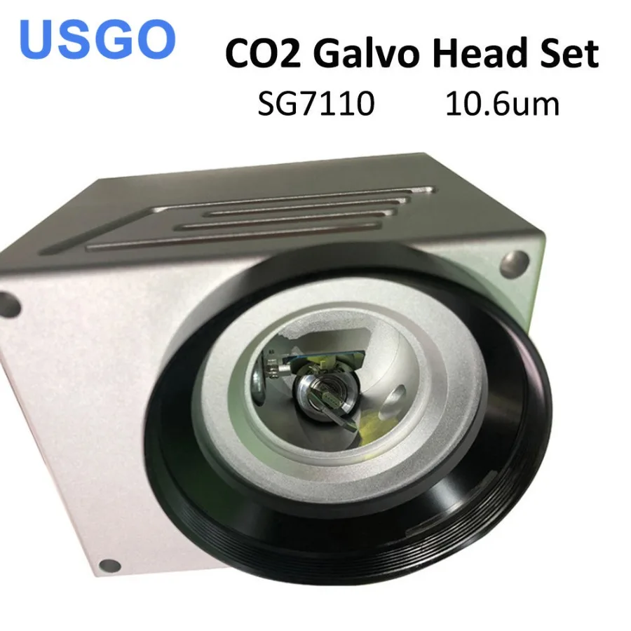 USGO 10.6um 10600nm CO2 Laser Scanning Galvo Head SG7110 Input Aperture10mm Galvanometer Scanner with Power Supply Set