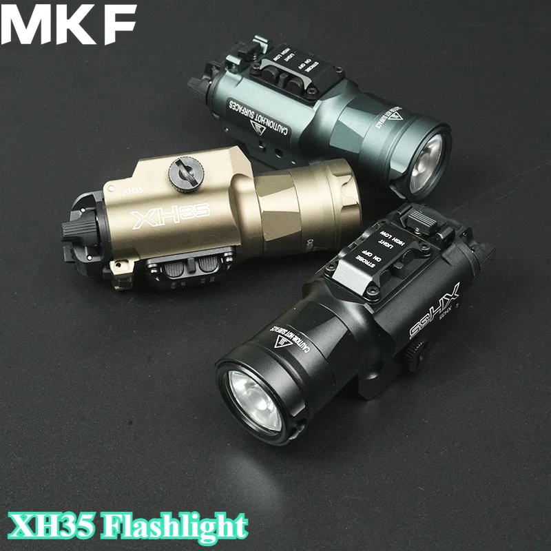 

Тактическое снаряжение XH35 X300U X300V, обновленный фонарик, охотничья винтовка, светодиодный фонарь для 20-миллиметрового рельсового пистолета G17 G19 Scout Torch