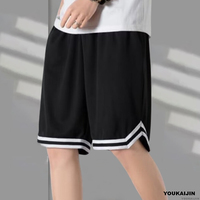 Basketball Shorts for Men's Summer Sports Training in 2025 Casual Loose and Breathable Pants American Five Point Shorts M-5XL