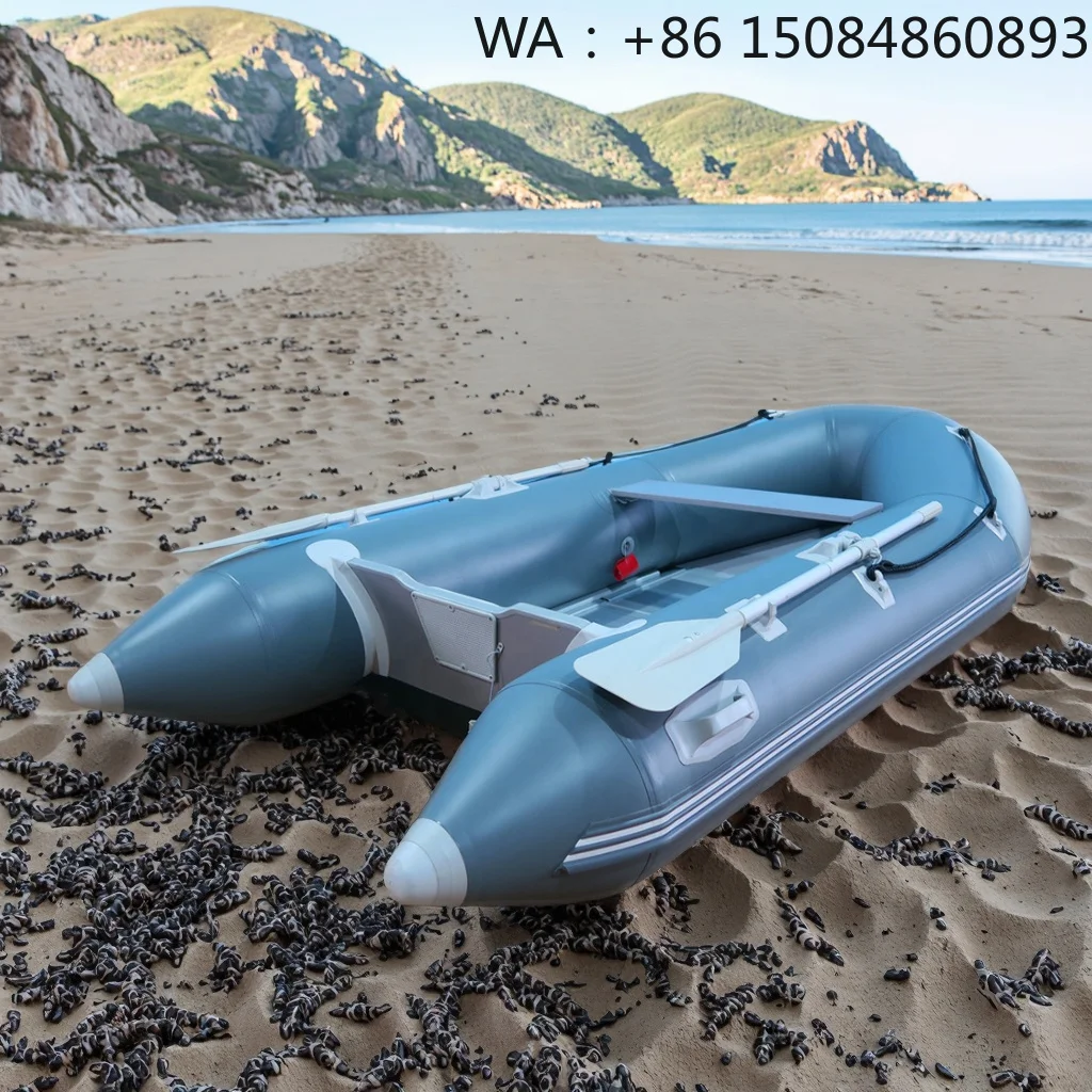 Popular 420 Fiberglass Rigid Hull Inflatable RIB Boat, Reinforced Power Component Stable For Water Recreation Use