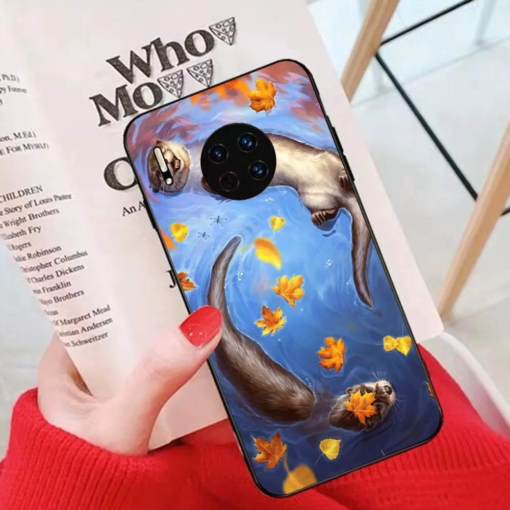 Cute Otter Lutra Phone Case For Huawei Mate 10 20 30 40 50 lite pro Nova 3 3i 5 6 SE 7 pro 7SE