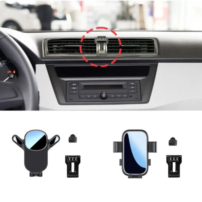 

Car Phone Holder For Skoda Fabia 2015 2016 2017 Fixed Bracket Stand Mobile Gravity Linkage Charging Car Accessories